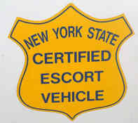 Oversize Load NY State Certified Escort Patch USA / NEW Iron / Sew On 